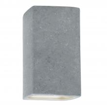 Justice Design Group CER-0950-CONC-LED1-1000 - Large LED Rectangle - Closed Top