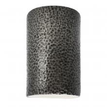 Justice Design Group CER-1260W-HMPW - Large Cylinder - Closed Top (Outdoor)