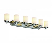 Justice Design Group FSN-8516-10-RBON-CROM - Rondo 6-Light Bath Bar