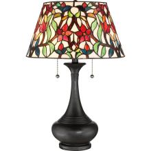 Quoizel TFRB6224TVB - Red Blossom Table Lamp