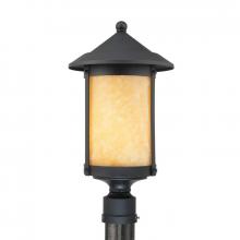 Quoizel SRD9011K - One Light Mystic Black Butterscotch Onyx Shade Post Light