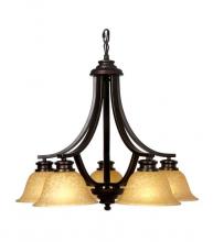 Mariana 230590 - Five Light Oil Rubbed Bronze/glass Down Chandelier