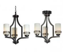 Mariana 350345 - Three Light Satin Nickel Up Chandelier