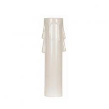 Satco Products Inc. 90/1259 - Plastic Drip Candle Cover; Ivory Plastic Drip; 13/16" Inside Diameter; 7/8" Outside