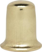 Satco Products Inc. 90/136 - Steel Finial; 1/4-27; 1"; Brass Plated