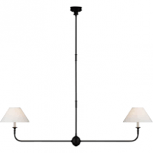 Visual Comfort & Co. Signature Collection TOB 5455AI/EBO-L - Piaf Large Two Light Linear Pendant