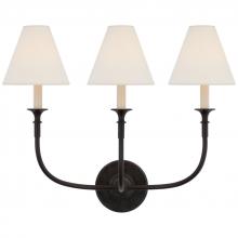 Visual Comfort & Co. Signature Collection TOB 2452AI-L - Piaf Triple Sconce