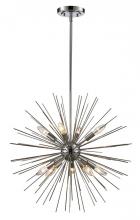 Trans Globe MDN-1452 PC - 9LT-PENDANT STARBURST-PC