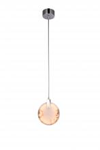 Bethel International BU05P7CH - Chrome LED Single Pendant Lighting