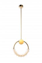 Bethel International BU08P15G - Gold LED Single Pendant Lighting