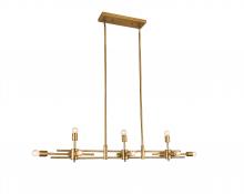 Bethel International DU105G - Matte Brass Chandelier