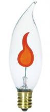 Westinghouse 365600 - 3W CA8 Incandescent Flicker Flame Clear E12 (Candelabra) Base, 120 Volt, Box