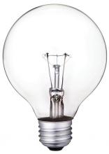 Westinghouse 0422000 - 60W G25 Incandescent Clear E26 (Medium) Base, 130 Volt, Box