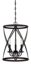Westinghouse 6303700 - 3 Light Chandelier Oil Rubbed Bronze Finish with Highlights