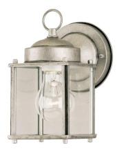 Westinghouse 6468400 - Wall Fixture Antique Silver Finish Clear Glass Panels