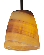 Santangelo Lighting & Design FSO-BLL-AWR - Bell Onyx Shade - Amber with Red Veining