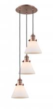 Innovations Lighting 113F-3P-AC-G41 - Cone - 3 Light - 14 inch - Antique Copper - Cord hung - Multi Pendant