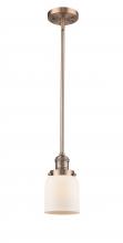 Innovations Lighting 201S-AC-G51 - Bell - 1 Light - 5 inch - Antique Copper - Stem Hung - Mini Pendant