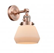 Innovations Lighting 203SW-AC-G171 - Fulton - 1 Light - 7 inch - Antique Copper - Adjustable Sconce