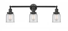 Innovations Lighting 205-BK-S-G52 - Small Bell 3 Light Bath Vanity Light