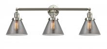 Innovations Lighting 205-SN-S-G43 - Large Cone 3 Light Bath Vanity Light