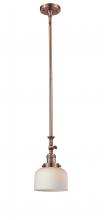 Innovations Lighting 206-AC-G71 - Bell - 1 Light - 8 inch - Antique Copper - Stem Hung - Mini Pendant