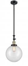 Innovations Lighting 206-BAB-G202-10 - Beacon - 1 Light - 10 inch - Black Antique Brass - Stem Hung - Adjustable Mini Pendant