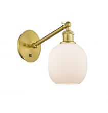 Innovations Lighting 317-1W-SG-G101 - Belfast - 1 Light - 6 inch - Satin Gold - Adjustable Sconce