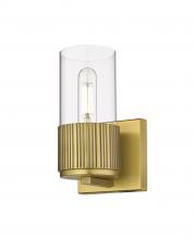 Innovations Lighting 428-1W-BB-G428-7CL - Bolivar - 1 Light - 5 inch - Brushed Brass - Sconce