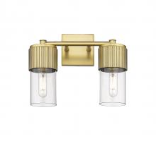Innovations Lighting 428-2W-BB-G428-7CL - Bolivar - 2 Light - 14 inch - Brushed Brass - Bath Vanity Light