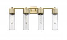 Innovations Lighting 428-4W-BB-G428-12CL - Bolivar - 4 Light - 31 inch - Brushed Brass - Bath Vanity Light