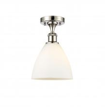 Innovations Lighting 516-1C-PN-GBD-751 - Bristol - 1 Light - 8 inch - Polished Nickel - Semi-Flush Mount