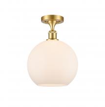 Innovations Lighting 516-1C-SG-G121-10 - Athens - 1 Light - 10 inch - Satin Gold - Semi-Flush Mount