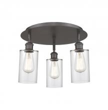 Innovations Lighting 516-3C-BK-G802 - Clymer - 3 Light - 16 inch - Matte Black - Flush Mount