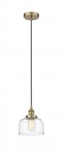 Innovations Lighting 616-1PH-AB-G713-LED - Bell - 1 Light - 8 inch - Antique Brass - Cord hung - Mini Pendant