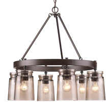 Golden 1405-6 RBZ-AG - Travers 6 Light Chandelier