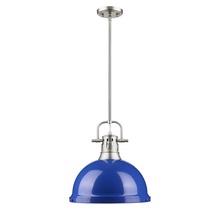 Golden 3604-L PW-BE - Duncan PW 1 Light Pendant with Rod
