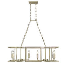 Golden 7151-LP WG - 8 Light Linear Pendant