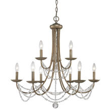 Golden 7644-9 GA - 2 Tier - 9 Light Chandelier