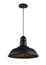 Matteo Lighting C54111MB - Clarkson Series Matte Black Pendant