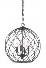 Matteo Lighting C54404MB - Parisian Mesh Matte Black Pendant