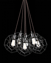 Matteo Lighting C54636RB - Geometry Series Rusty Black Pendant