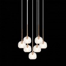 Matteo Lighting C61437AG - Rosa Aged Gold Brass Pendants