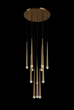Matteo Lighting C62712AG - Renaie Aged Gold Brass Pendant