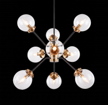 Matteo Lighting C72309AGCL - Maru Aged Gold Brass Chandelier