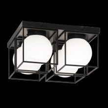 Matteo Lighting X03804BK - Squircle Black Ceiling Mount