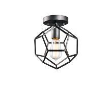 Matteo Lighting X54601RB - Geometry Series Rusty Black Ceiling Mount