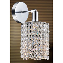 CWI Lighting 4281W-R-R (Clear) - Glitz 1 Light Bathroom Sconce With Chrome Finish