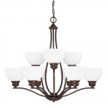 Capital 4039BB-212 - Nine Light Burnished Bronze Up Chandelier