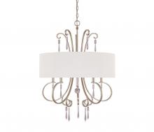 Capital 4464WG-563-CR - 5 Light Chandelier With Crystals Included
